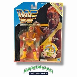 1990 HASBRO WWF HULK HOGAN HULKSTER HUG FIGURE Summerslam Trading Card Offer MOC